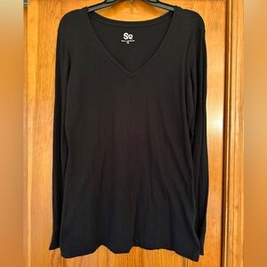 SO Black Long-Sleeve Tee